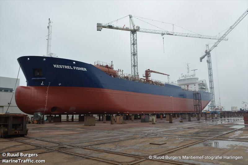 kestrel fisher (Oil Products Tanker) - IMO 9556040, MMSI 244810490, Call Sign PCXI under the flag of Netherlands