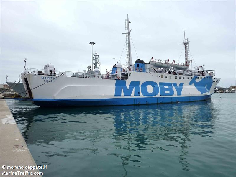 bastia (Passenger/Ro-Ro Cargo Ship) - IMO 7351082, MMSI 247460000, Call Sign IPNB under the flag of Italy