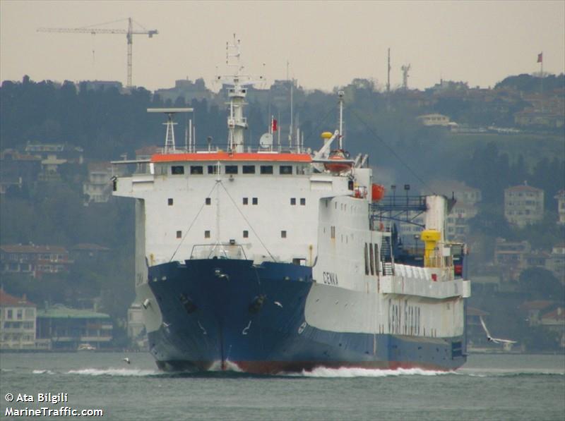 cenka (Passenger/Ro-Ro Cargo Ship) - IMO 7707786, MMSI 271002610, Call Sign TCTG5 under the flag of Turkey