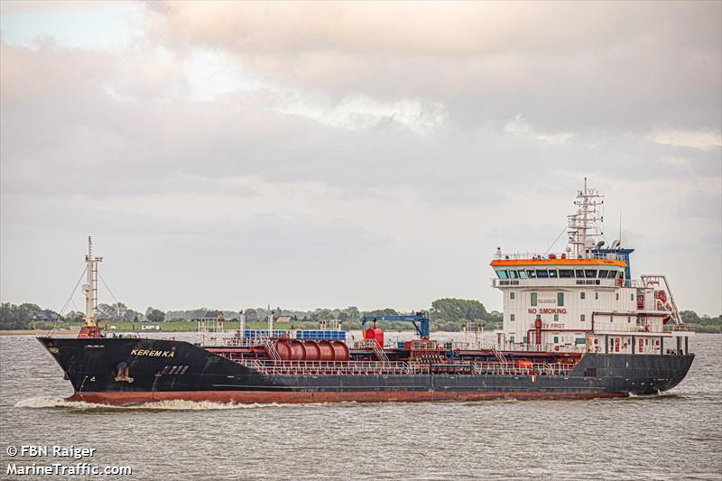 kerem ka (Chemical/Oil Products Tanker) - IMO 9489572, MMSI 271040038, Call Sign TCWP5 under the flag of Turkey