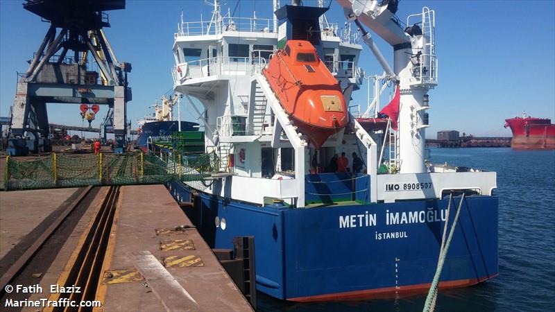 metin imamoglu (General Cargo Ship) - IMO 8908507, MMSI 271044709, Call Sign TCA4459 under the flag of Turkey