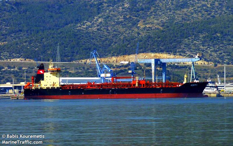 asena (Chemical/Oil Products Tanker) - IMO 9274628, MMSI 271047067, Call Sign TCA5668 under the flag of Turkey