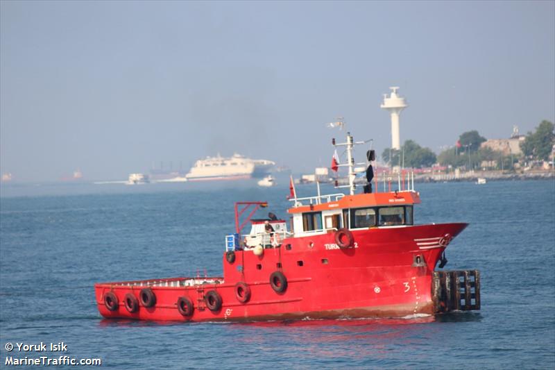 turkuaz2 (Tug) - IMO 8655576, MMSI 271073016, Call Sign TCUP8 under the flag of Turkey