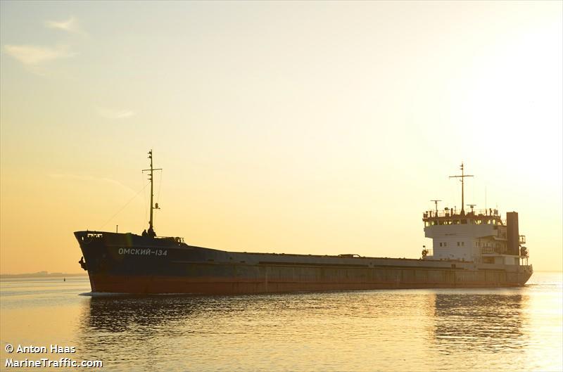 omskiy-134 (General Cargo Ship) - IMO 8881711, MMSI 273317900, Call Sign UCIF under the flag of Russia