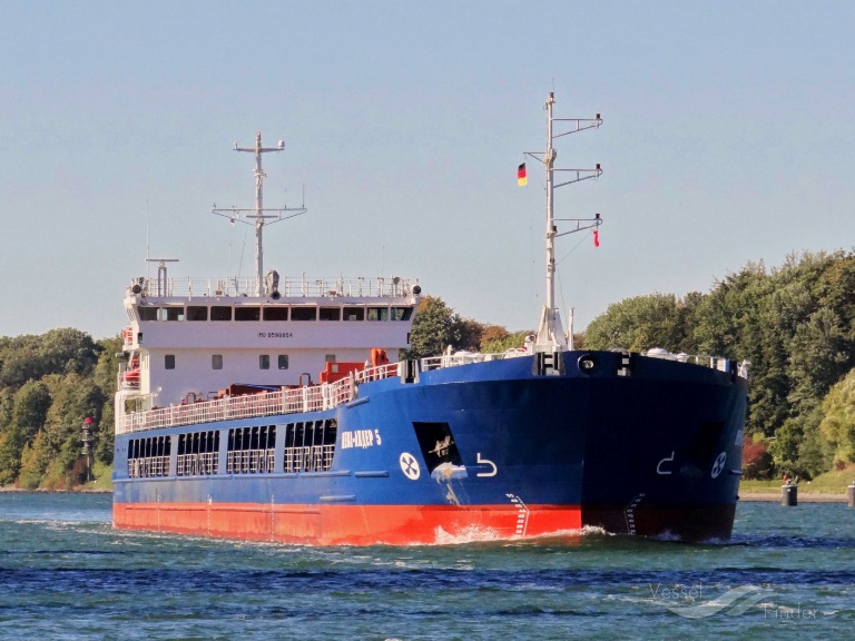 neva leader 5 (General Cargo Ship) - IMO 9598854, MMSI 273333560, Call Sign UBFK7 under the flag of Russia