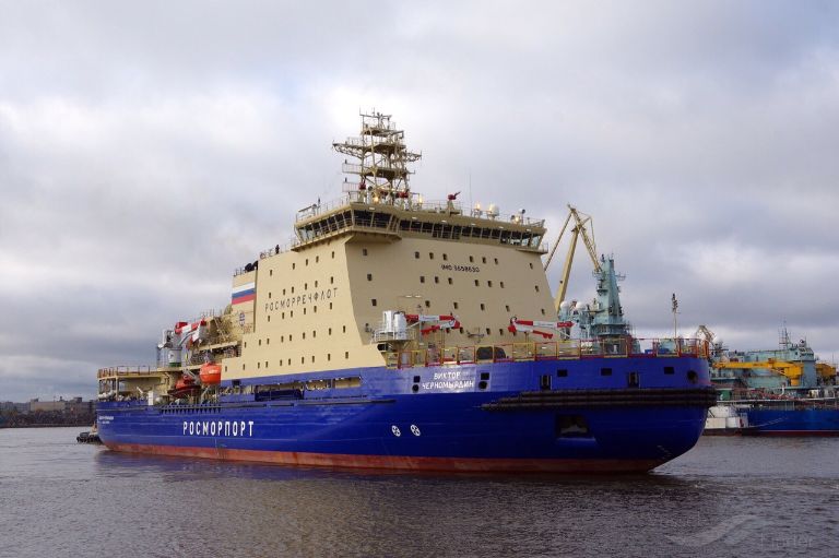 victor chernomyrdin (Icebreaker) - IMO 9658630, MMSI 273428690, Call Sign UDAH under the flag of Russia