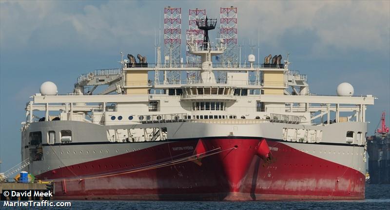 ramform hyperion (Research Vessel) - IMO 9676890, MMSI 311000628, Call Sign C6DB4 under the flag of Bahamas