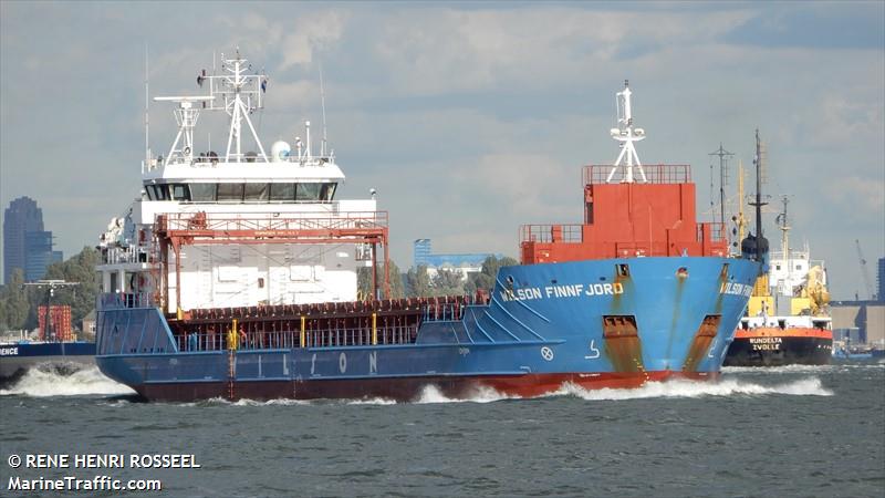 wilson finnfjord (General Cargo Ship) - IMO 9491769, MMSI 314398000, Call Sign 8PAH5 under the flag of Barbados