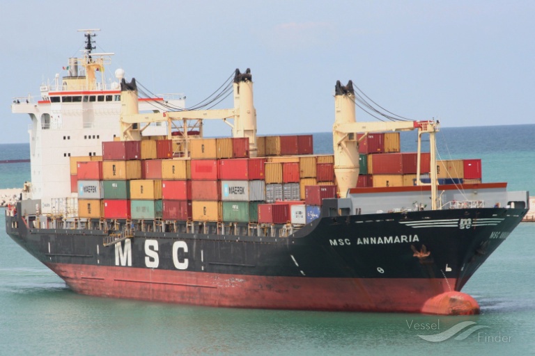msc annamaria (Container Ship) - IMO 8521402, MMSI 353852000, Call Sign H3HN under the flag of Panama