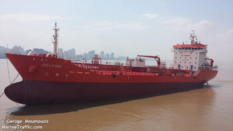 delfine (Chemical/Oil Products Tanker) - IMO 9542908, MMSI 357998000, Call Sign 3EWH2 under the flag of Panama