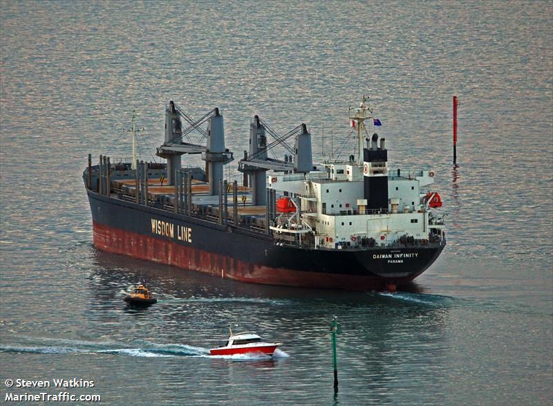 daiwan infinity (Bulk Carrier) - IMO 9709348, MMSI 373836000, Call Sign 3FBJ5 under the flag of Panama