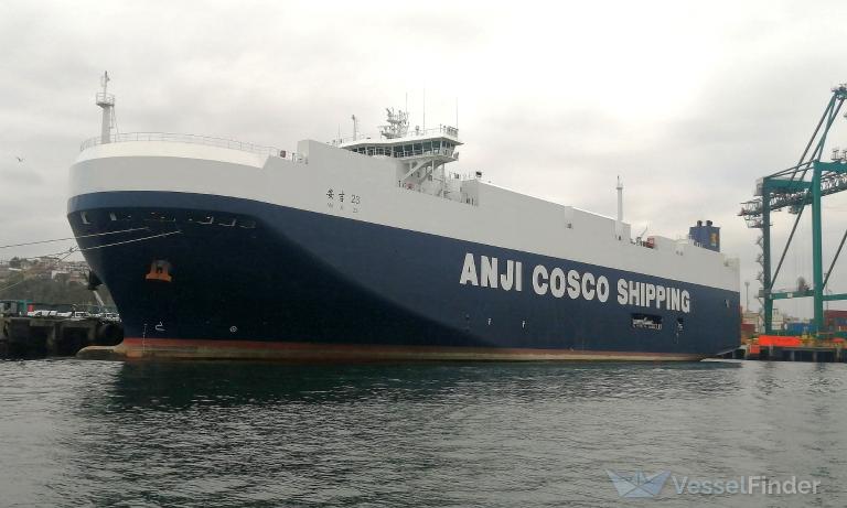 anji 23 (Vehicles Carrier) - IMO 9776858, MMSI 414294000, Call Sign BICL7 under the flag of China