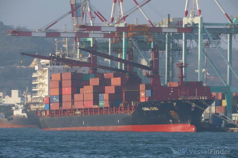 coral chief (Container Ship) - IMO 9689938, MMSI 477066300, Call Sign VROC5 under the flag of Hong Kong