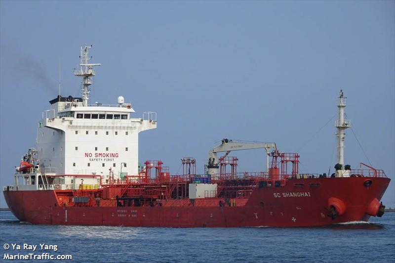 sc shanghai (Chemical/Oil Products Tanker) - IMO 9352054, MMSI 477346700, Call Sign VRJF5 under the flag of Hong Kong