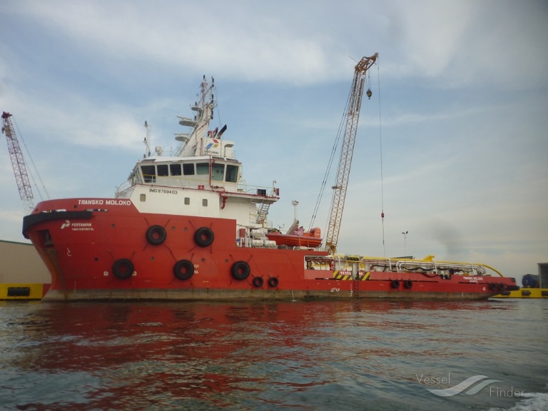 transko moloko (Offshore Tug/Supply Ship) - IMO 9769403, MMSI 525004125, Call Sign YEUM under the flag of Indonesia