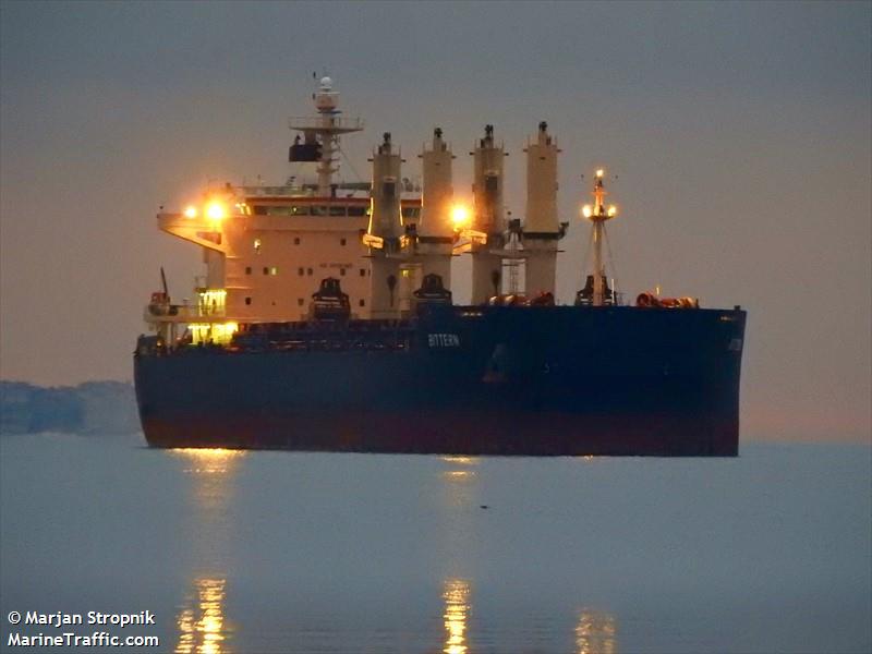 bittern (Bulk Carrier) - IMO 9441269, MMSI 538003710, Call Sign V7SR7 under the flag of Marshall Islands