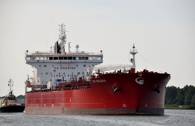 sti esles ii (Chemical/Oil Products Tanker) - IMO 9794434, MMSI 538007043, Call Sign V7VF8 under the flag of Marshall Islands