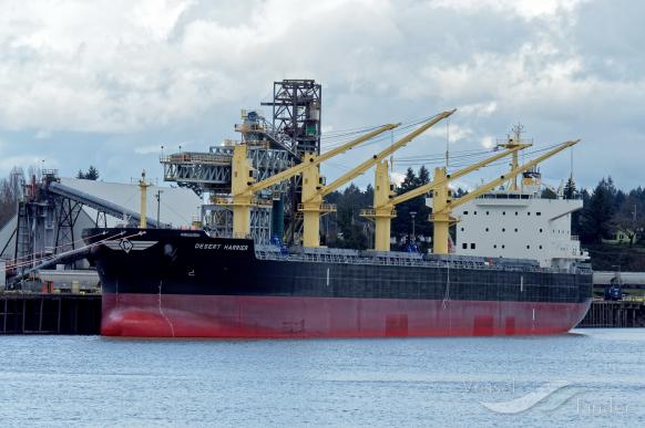 desert harrier (Bulk Carrier) - IMO 9756626, MMSI 538007251, Call Sign V7BM6 under the flag of Marshall Islands