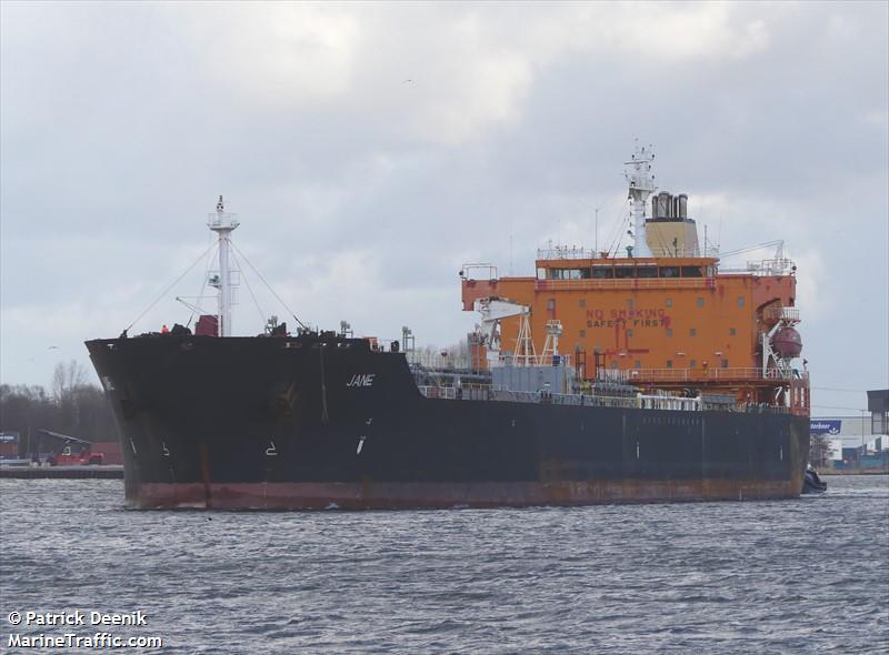 jane (Chemical/Oil Products Tanker) - IMO 9364588, MMSI 538007372, Call Sign V7LC8 under the flag of Marshall Islands
