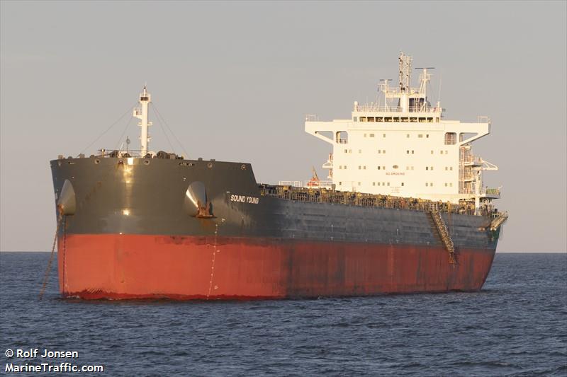 sound young (Bulk Carrier) - IMO 9858620, MMSI 538008936, Call Sign V7A2923 under the flag of Marshall Islands