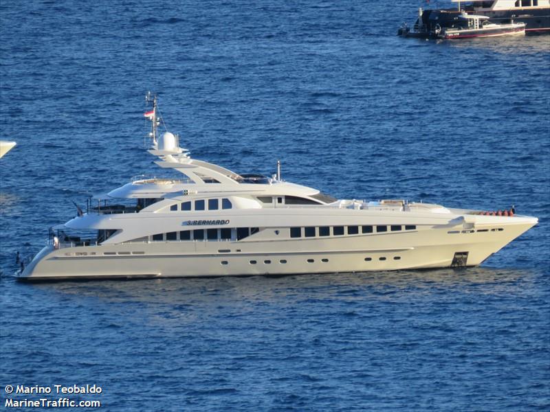 s bernardo (Yacht) - IMO 9585352, MMSI 538071187, Call Sign V7WU6 under the flag of Marshall Islands