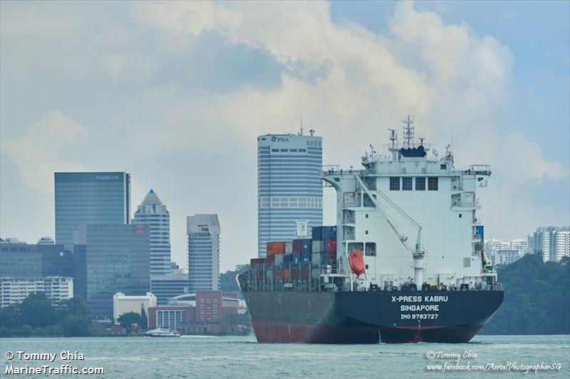 x-press kabru (Container Ship) - IMO 9793727, MMSI 563071300, Call Sign 9V6143 under the flag of Singapore