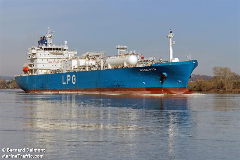 nashwan (LPG Tanker) - IMO 9394208, MMSI 565961000, Call Sign 9VAX3 under the flag of Singapore