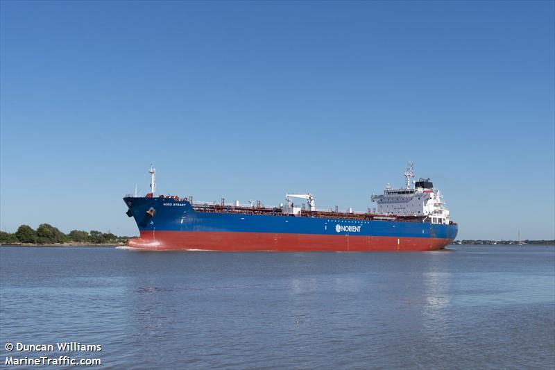 nord steady (Chemical/Oil Products Tanker) - IMO 9629706, MMSI 566739000, Call Sign S6ME7 under the flag of Singapore