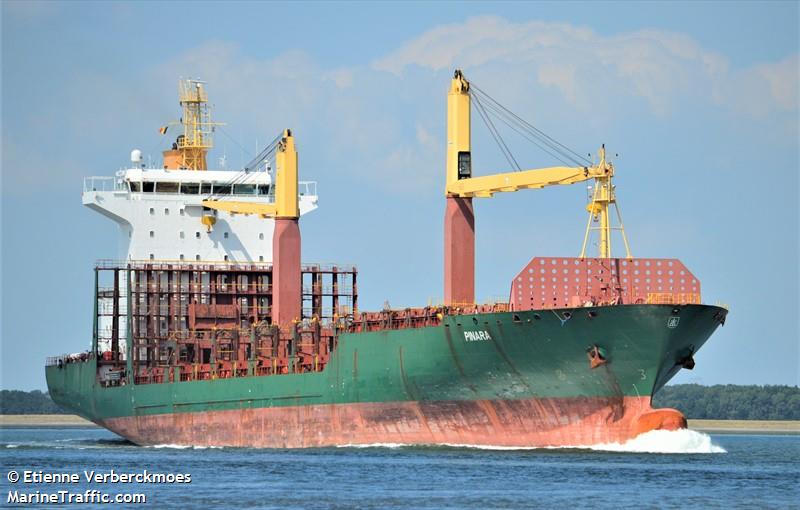 pinara (Container Ship) - IMO 9289063, MMSI 636018395, Call Sign A8RF9 under the flag of Liberia
