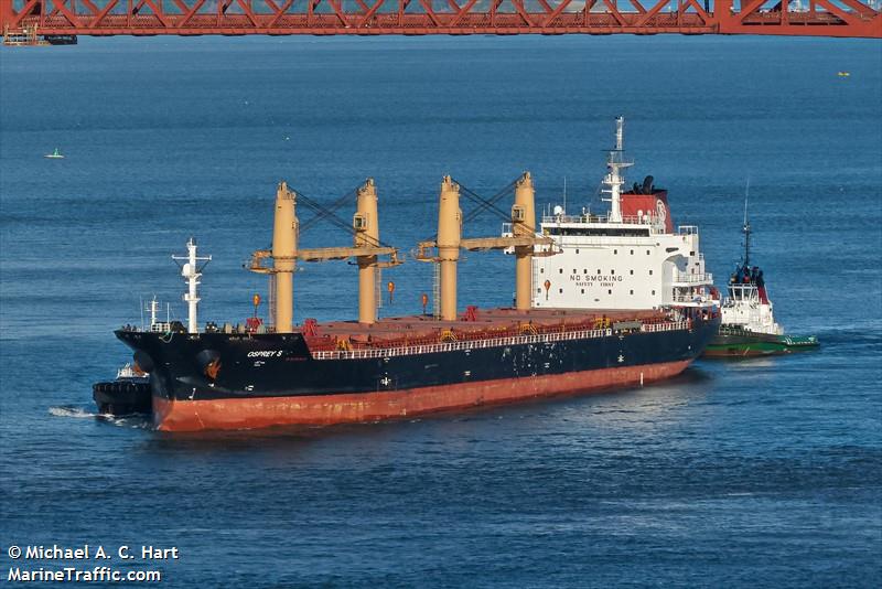 osprey s (Bulk Carrier) - IMO 9300843, MMSI 636019744, Call Sign D5VY4 under the flag of Liberia