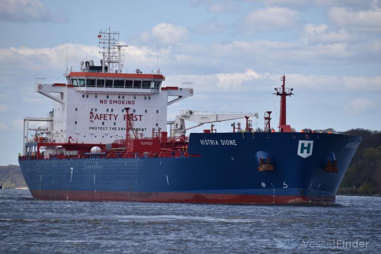 histria dione (Chemical/Oil Products Tanker) - IMO 9800805, MMSI 636020115, Call Sign D5XS9 under the flag of Liberia