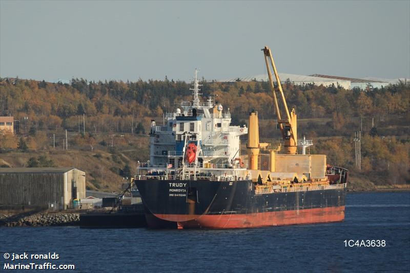 trudy (Bulk Carrier) - IMO 9415246, MMSI 636091888, Call Sign A8UE2 under the flag of Liberia