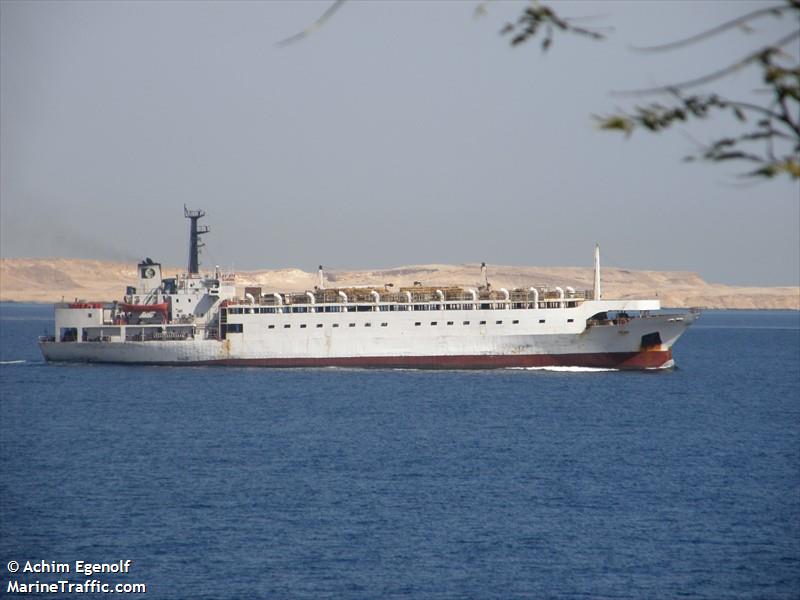 taiba (Livestock Carrier) - IMO 7708807, MMSI 677098300, Call Sign 5IM783 under the flag of Tanzania