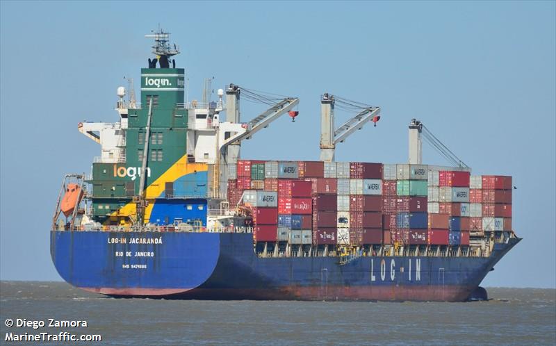 log-in jacaranda (Container Ship) - IMO 9471886, MMSI 710006930, Call Sign PPSD under the flag of Brazil