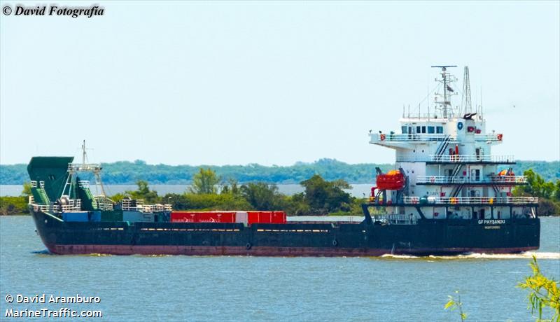 gf paysandu (Passenger ship) - IMO 9437880, MMSI 770576482, Call Sign CXGW under the flag of Uruguay