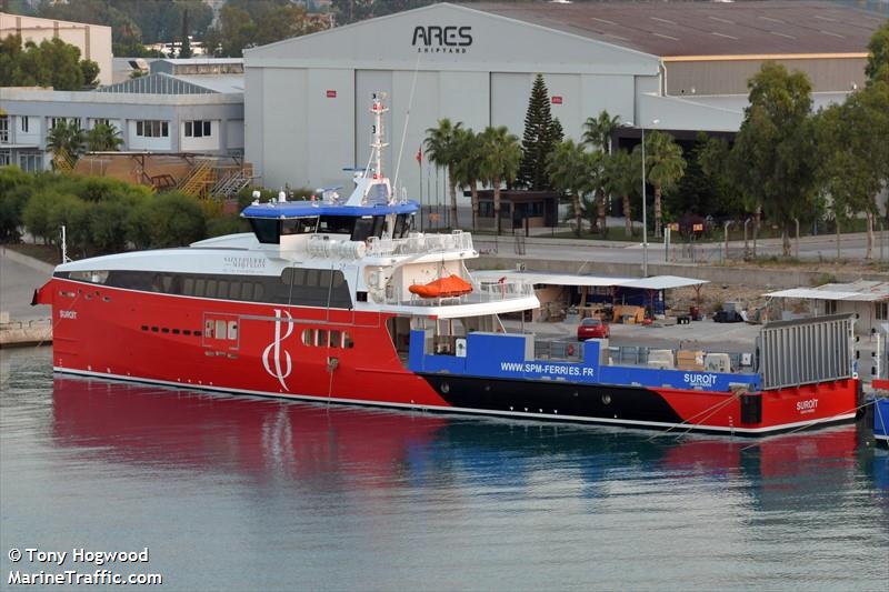 suroit (Passenger/Ro-Ro Cargo Ship) - IMO 9803261, MMSI 228092900, Call Sign FJYO under the flag of France