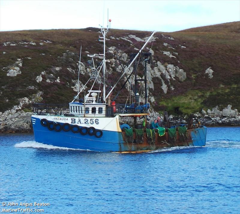 valaura (Fishing vessel) - IMO , MMSI 235026408, Call Sign MCWL5 under the flag of United Kingdom (UK)