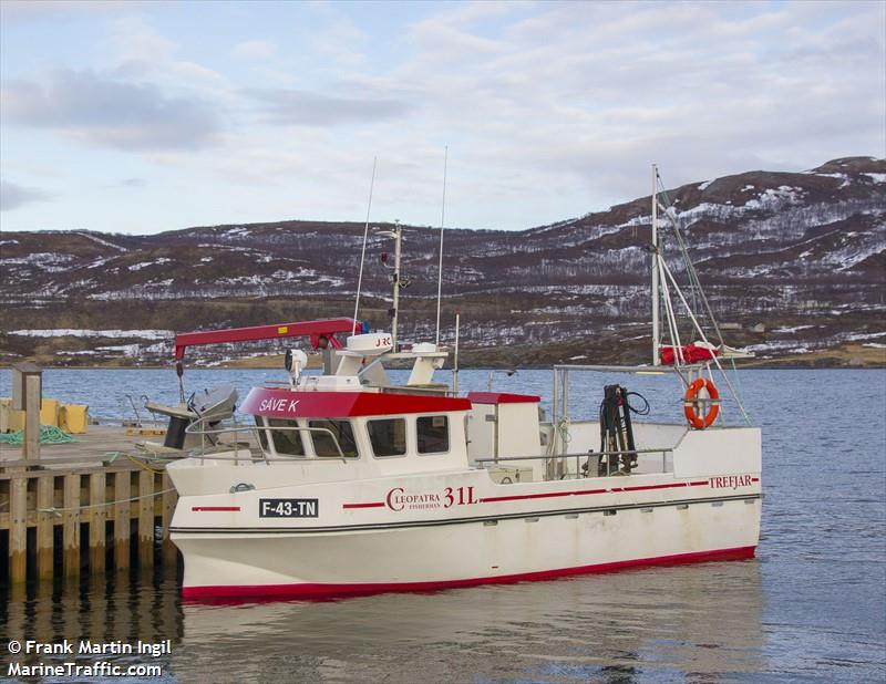 save k (Fishing vessel) - IMO , MMSI 257003110, Call Sign LG3188 under the flag of Norway