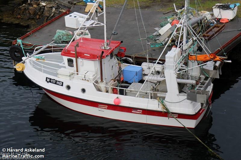sarah (Fishing vessel) - IMO , MMSI 257328220, Call Sign LM3615 under the flag of Norway