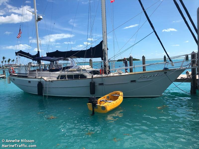 menage a trois (Sailing vessel) - IMO , MMSI 367456340, Call Sign WDF4834 under the flag of United States (USA)