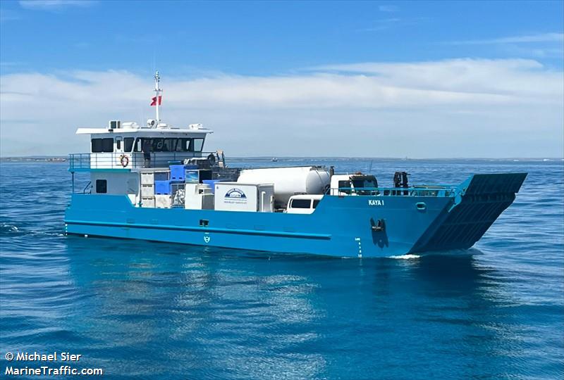 kaya 1 (Cargo ship) - IMO , MMSI 503122190, Call Sign 459670 under the flag of Australia