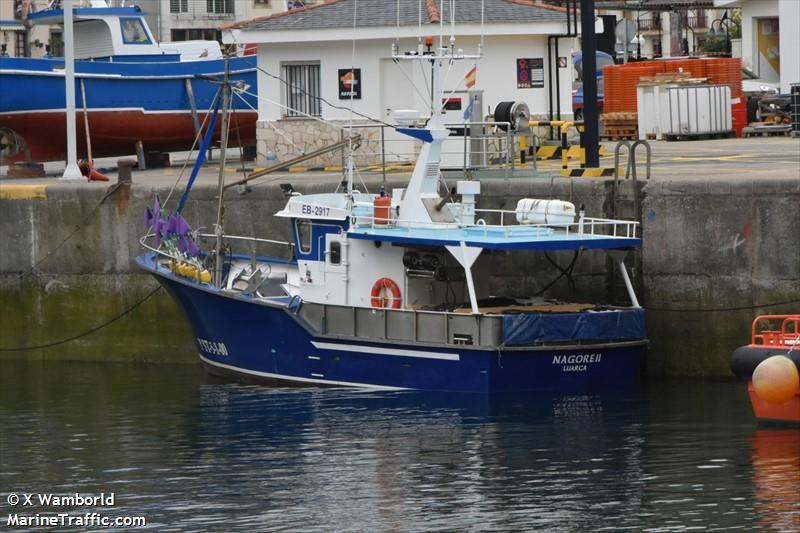 nagore ii (Fishing vessel) - IMO , MMSI 224221940, Call Sign  EB2917 under the flag of Spain