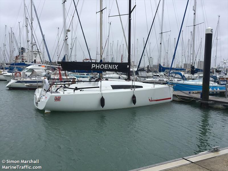 phoenix (Sailing vessel) - IMO , MMSI 232019421, Call Sign MEIN8 under the flag of United Kingdom (UK)