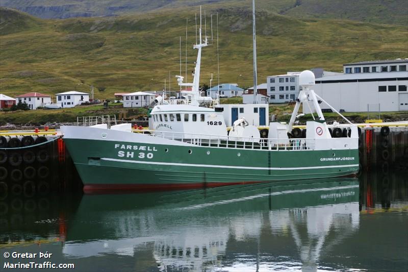 farsaell (-) - IMO , MMSI 251197110, Call Sign TFGE under the flag of Iceland