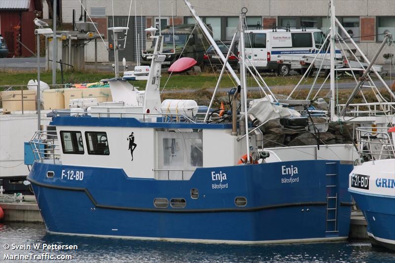 enja (Fishing vessel) - IMO , MMSI 257848500, Call Sign LG9281 under the flag of Norway