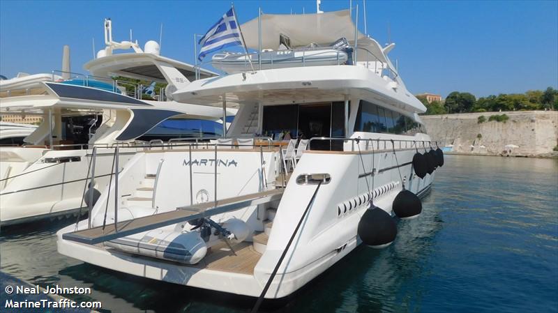 martina (Yacht) - IMO 8692952, MMSI 239952100, Call Sign SVA6994 under the flag of Greece