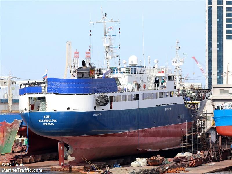 ayan (Fishing Vessel) - IMO 9939319, MMSI 273298880, Call Sign UBWW5 under the flag of Russia