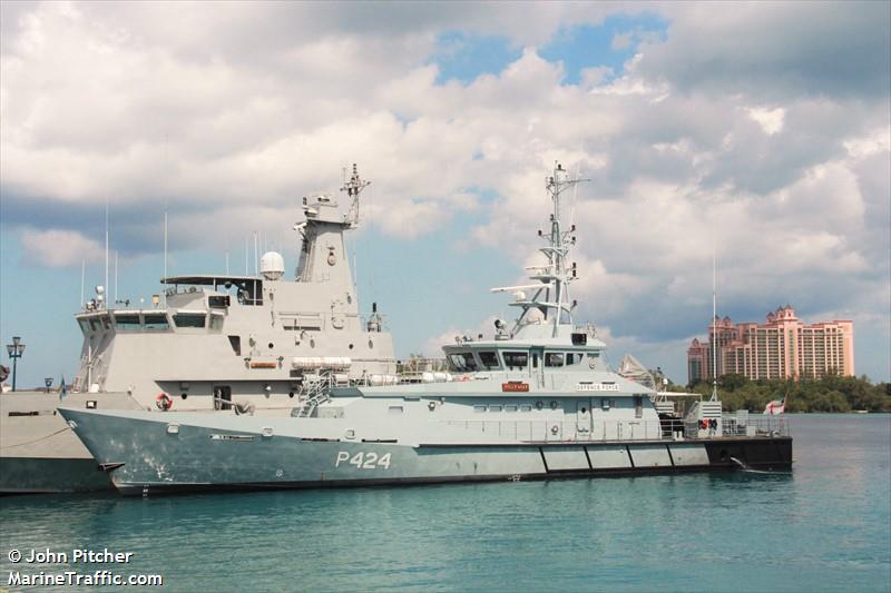 hmbs rolly gray (Patrol Vessel) - IMO 9729532, MMSI 311000329, Call Sign C6BP7 under the flag of Bahamas