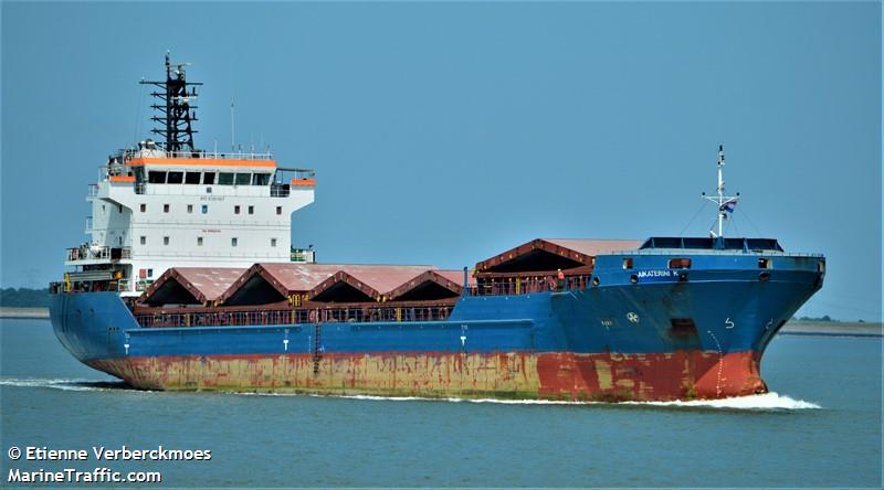 aikaterini k (General Cargo Ship) - IMO 9381407, MMSI 352001310, Call Sign 3E4043 under the flag of Panama