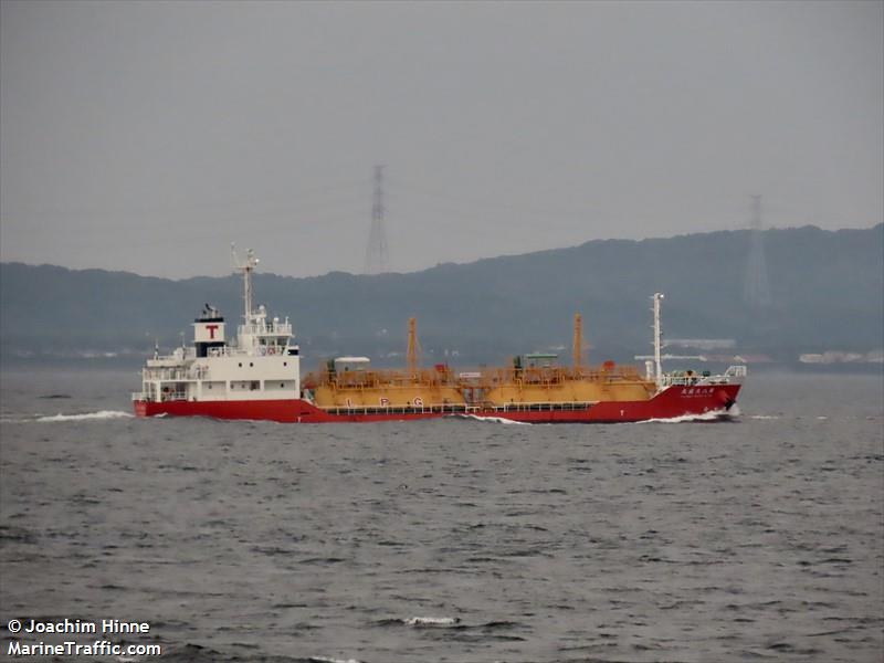 taisei maru no.8 (LPG Tanker) - IMO 9941257, MMSI 431018479, Call Sign JD5063 under the flag of Japan